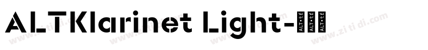 ALTKlarinet Light字体转换